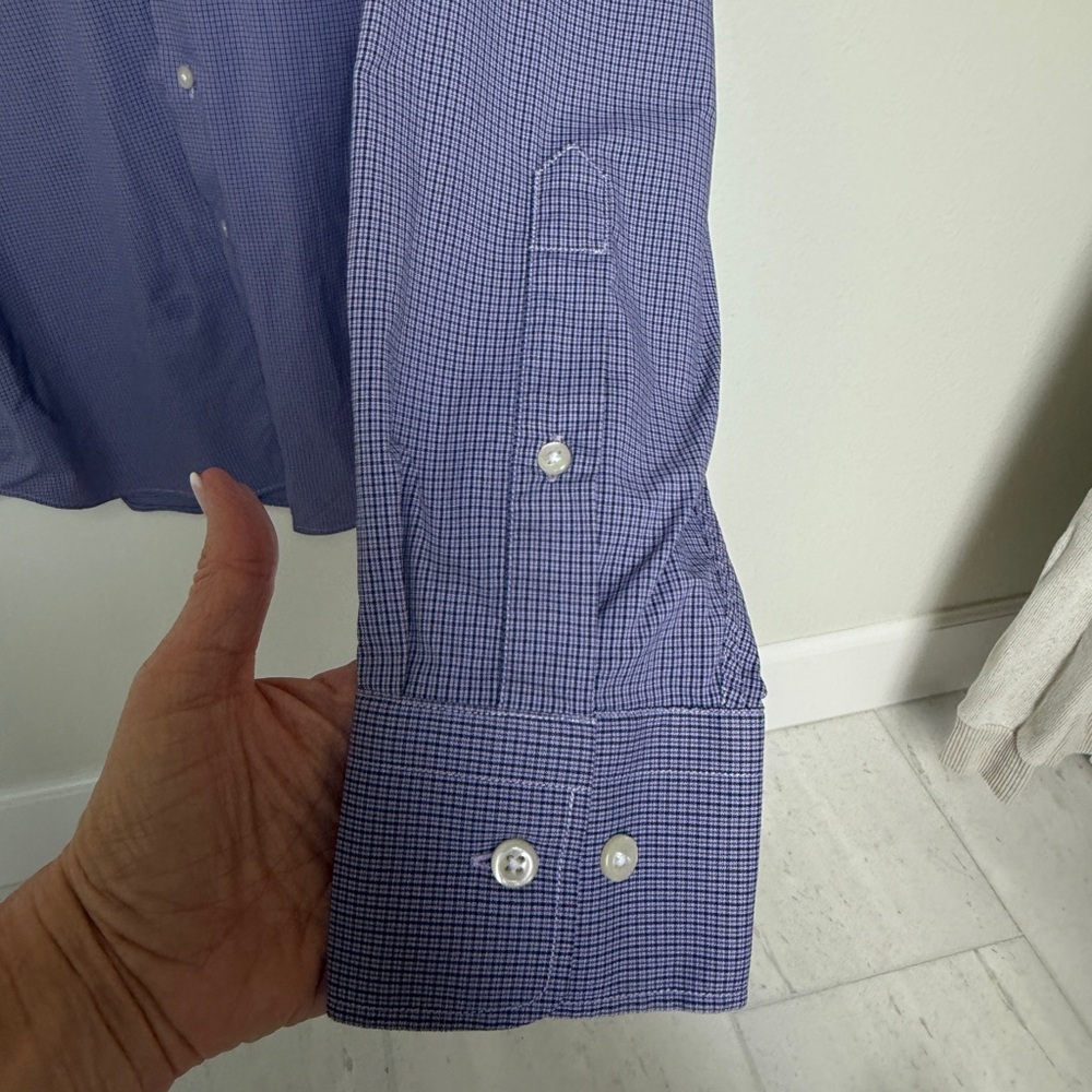 Peter Millar Men's Button-Down Shirt in Purple - Picture 6 of 12